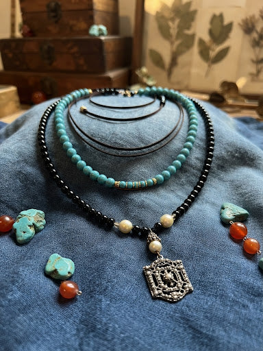 No. 14 – Fossilized Waters – 22" Necklace