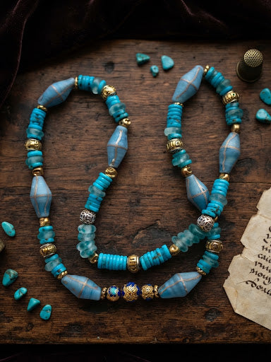 No. 04 – Azure Horizon Echo – 26" Necklace