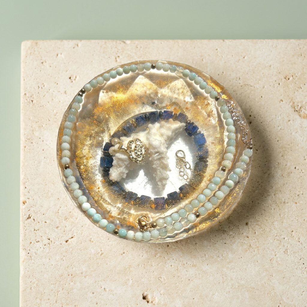No. 74 – Azure Halo | Miniature Worlds Paperweight