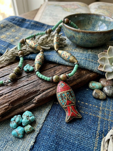 No. 11 – Sacred Currents – 24" Necklace