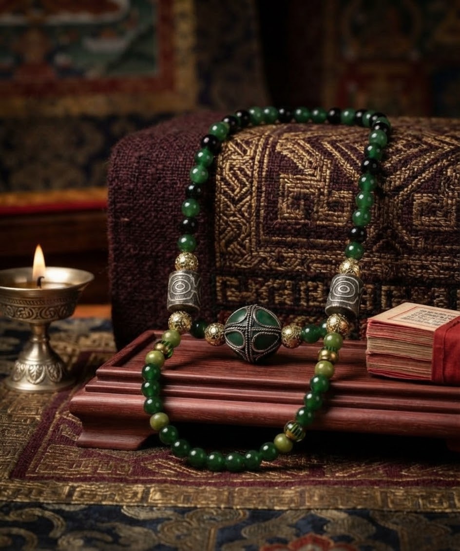 No. 20 – Ethereal Jade – 24" Necklace