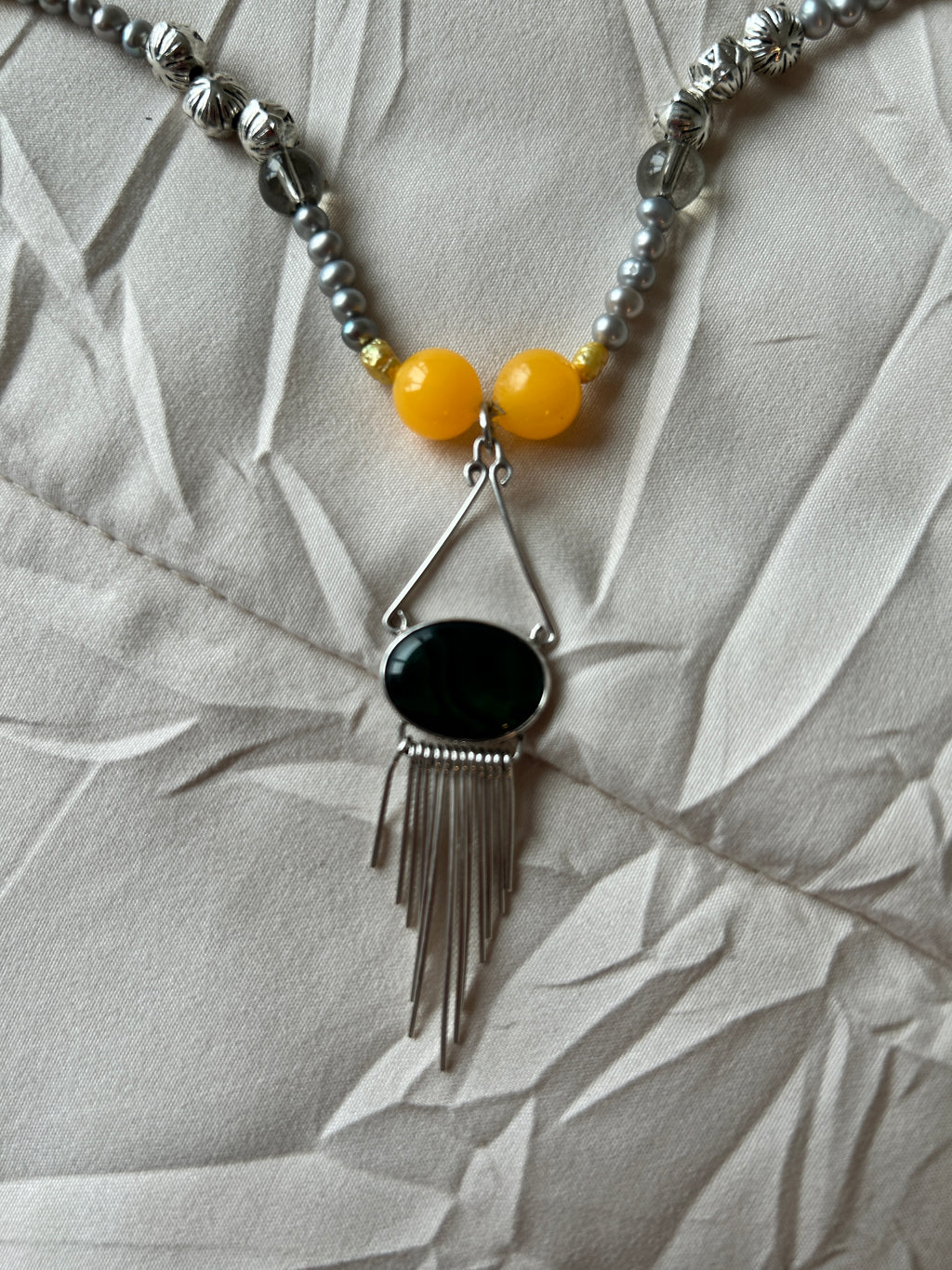 No. 02 – Emerald Canopy Awakening – 26" Necklace