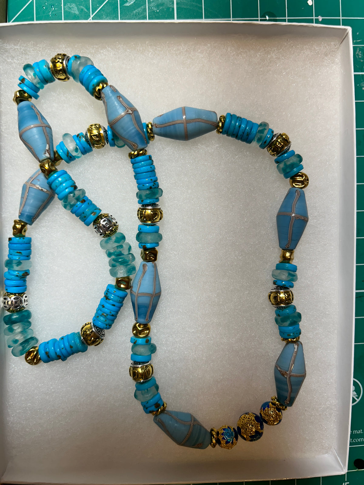 No. 04 – Azure Horizon Echo – 26" Necklace