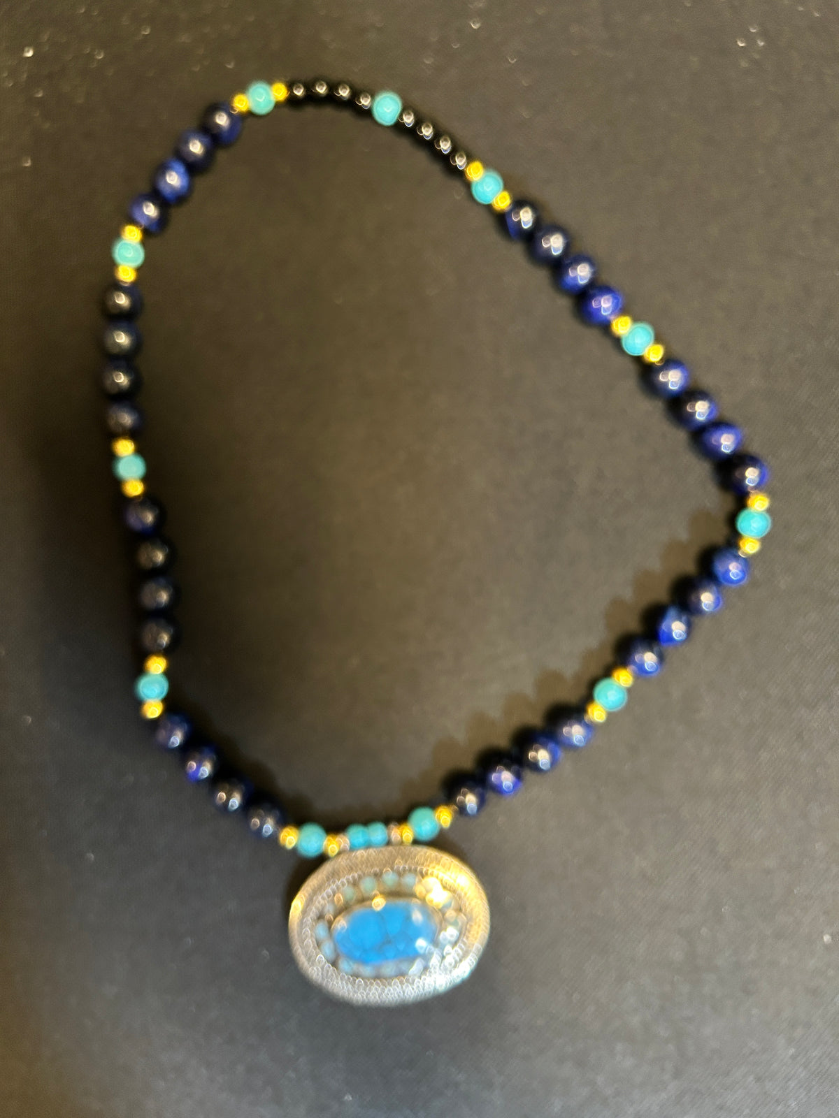 No. 05 – Midnight Lapis Tide – 24" Necklace