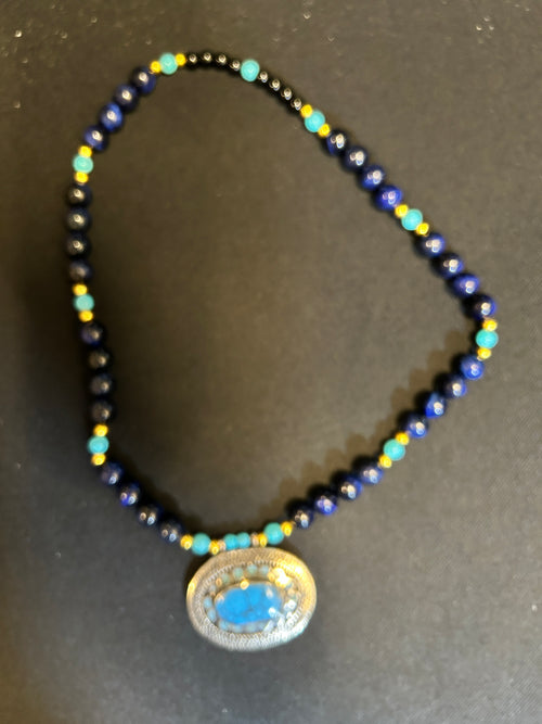 No. 05 – Midnight Lapis Tide – 24" Necklace