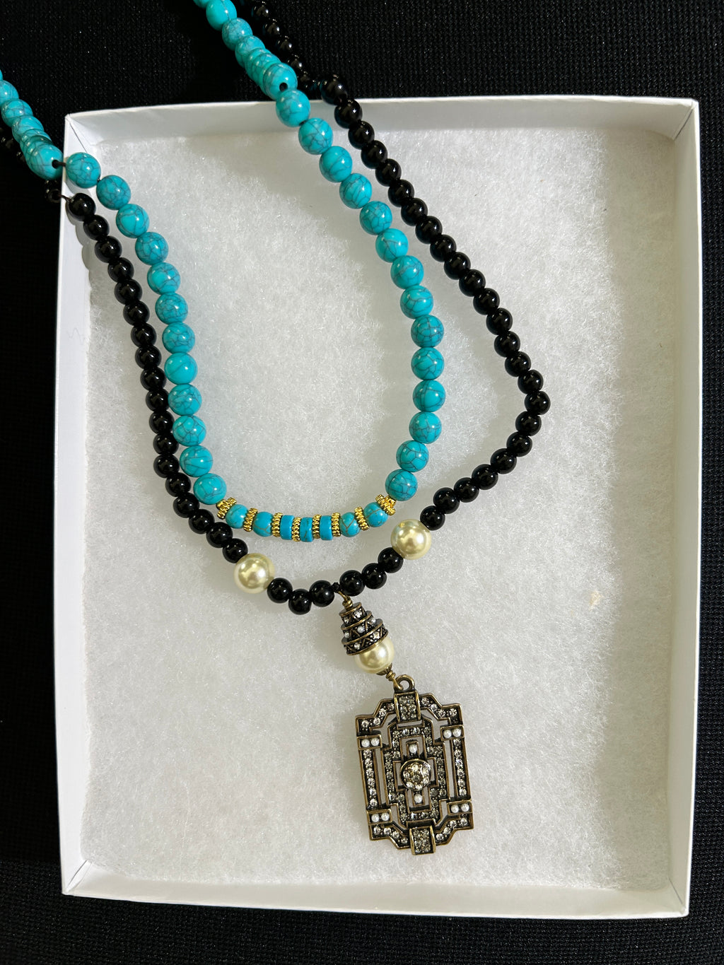 No. 14 – Fossilized Waters – 22" Necklace
