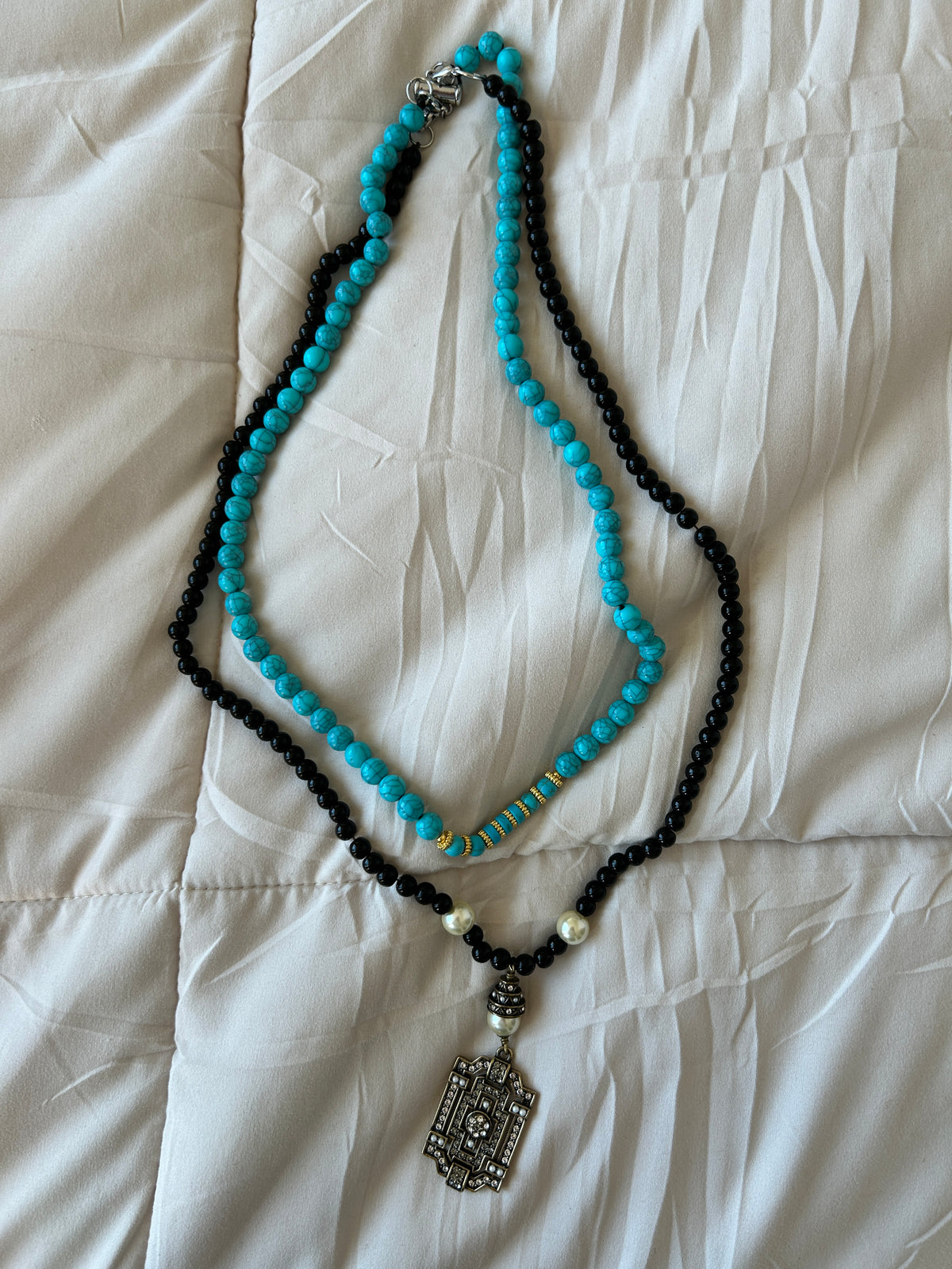 No. 14 – Fossilized Waters – 22" Necklace