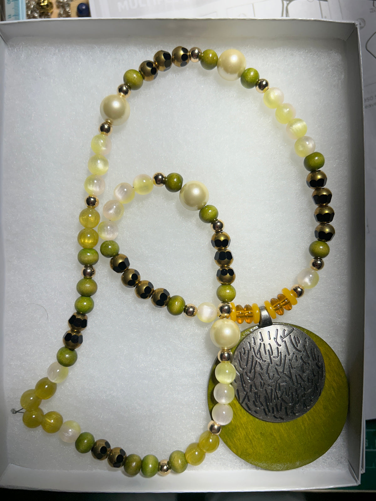 No. 23 – Moss and Moonstone – 24" Necklace