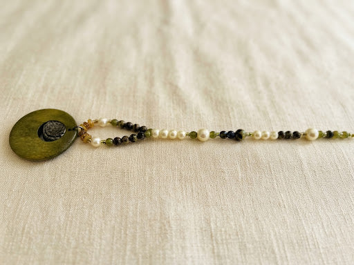 No. 23 – Moss and Moonstone – 24" Necklace
