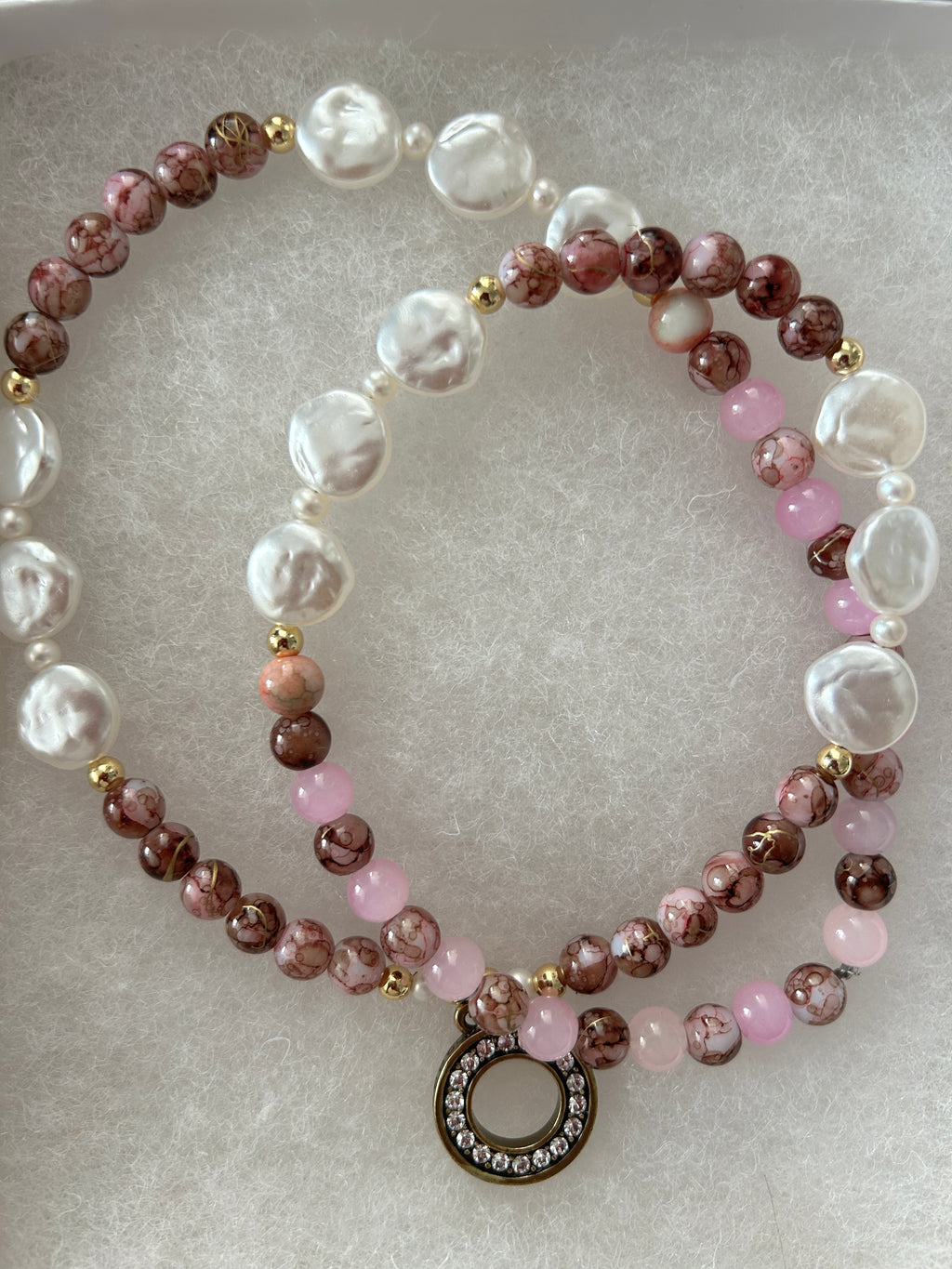 No. 29 – Whispers of Rose – 24" Necklace