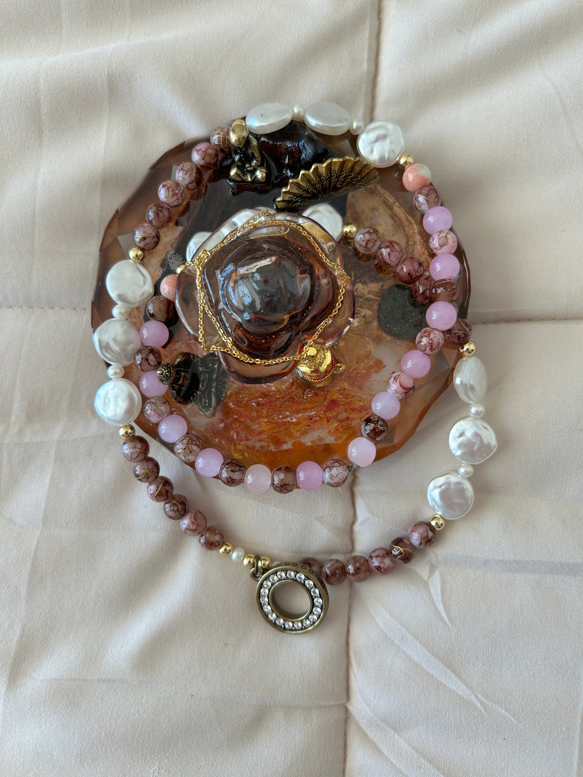 No. 29 – Whispers of Rose – 24" Necklace