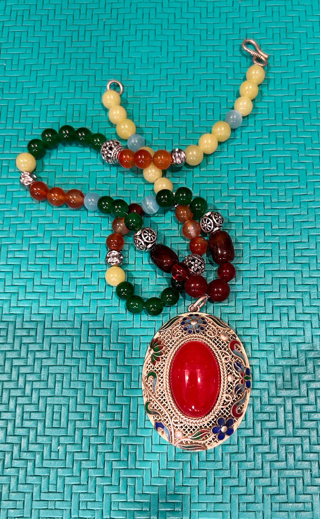 No. 34 – Kaleidoscope Bloom – 21" Necklace