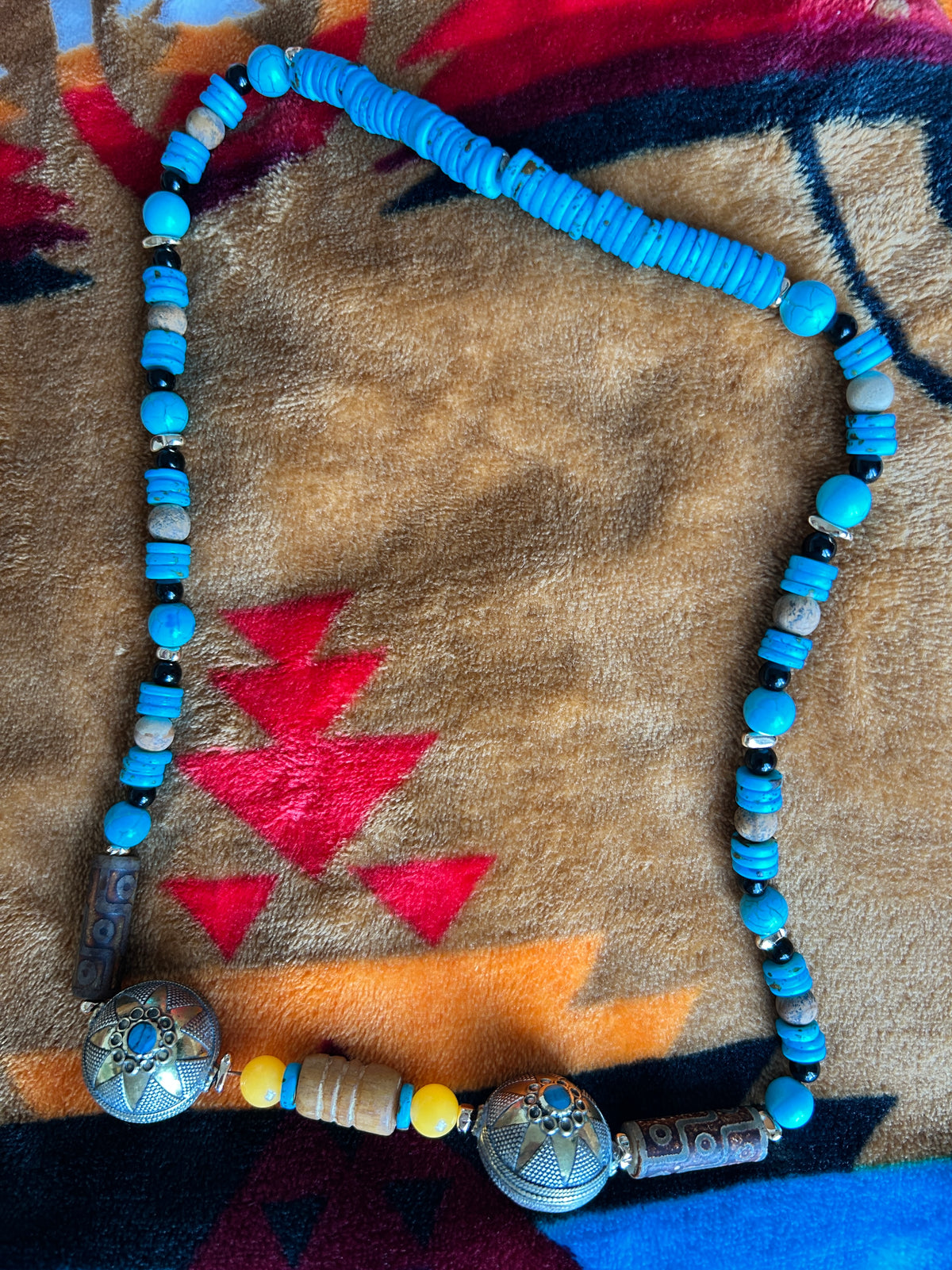 No. 38 – Tibetan Turquoise Heritage – 26" Necklace