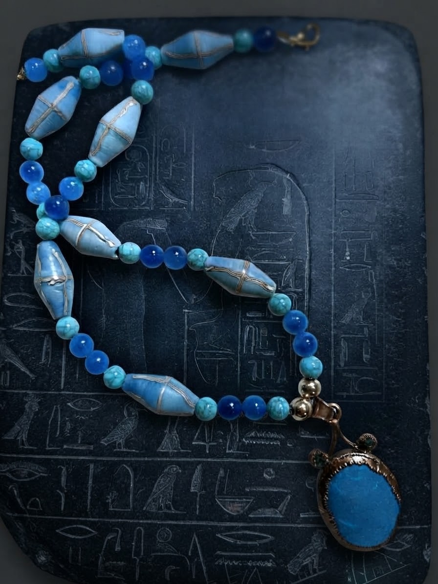No. 50 – Nile Blue Oracle – 20" Necklace