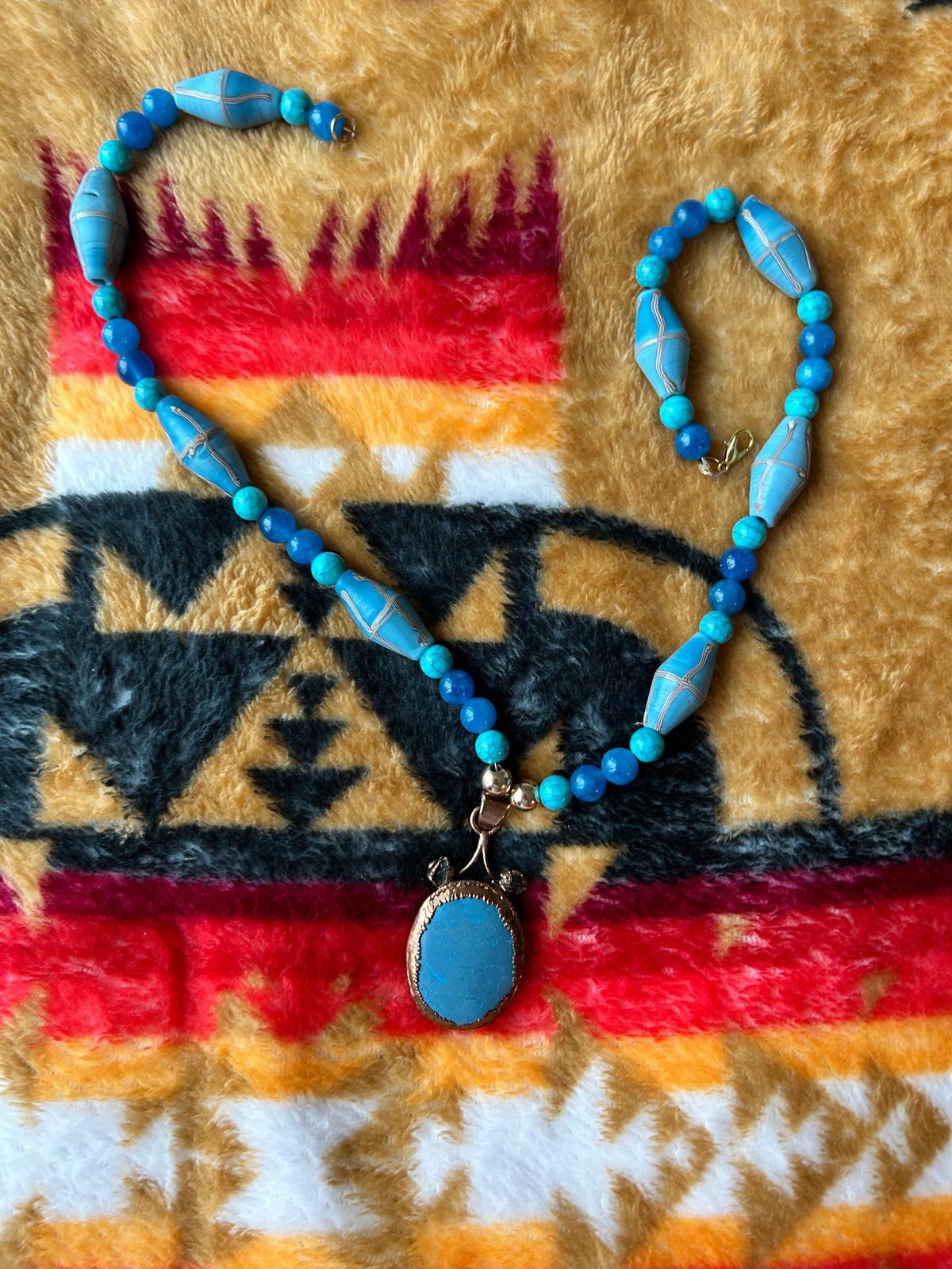 No. 50 – Nile Blue Oracle – 20" Necklace