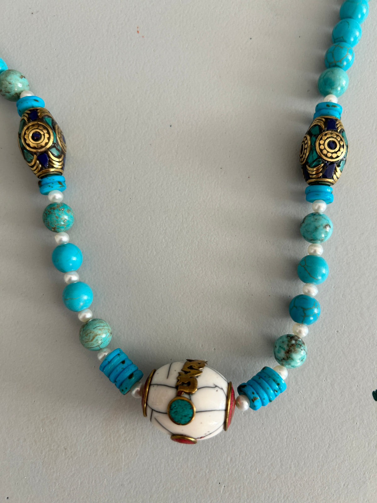 No. 44 – Sky Water – 24" Necklace