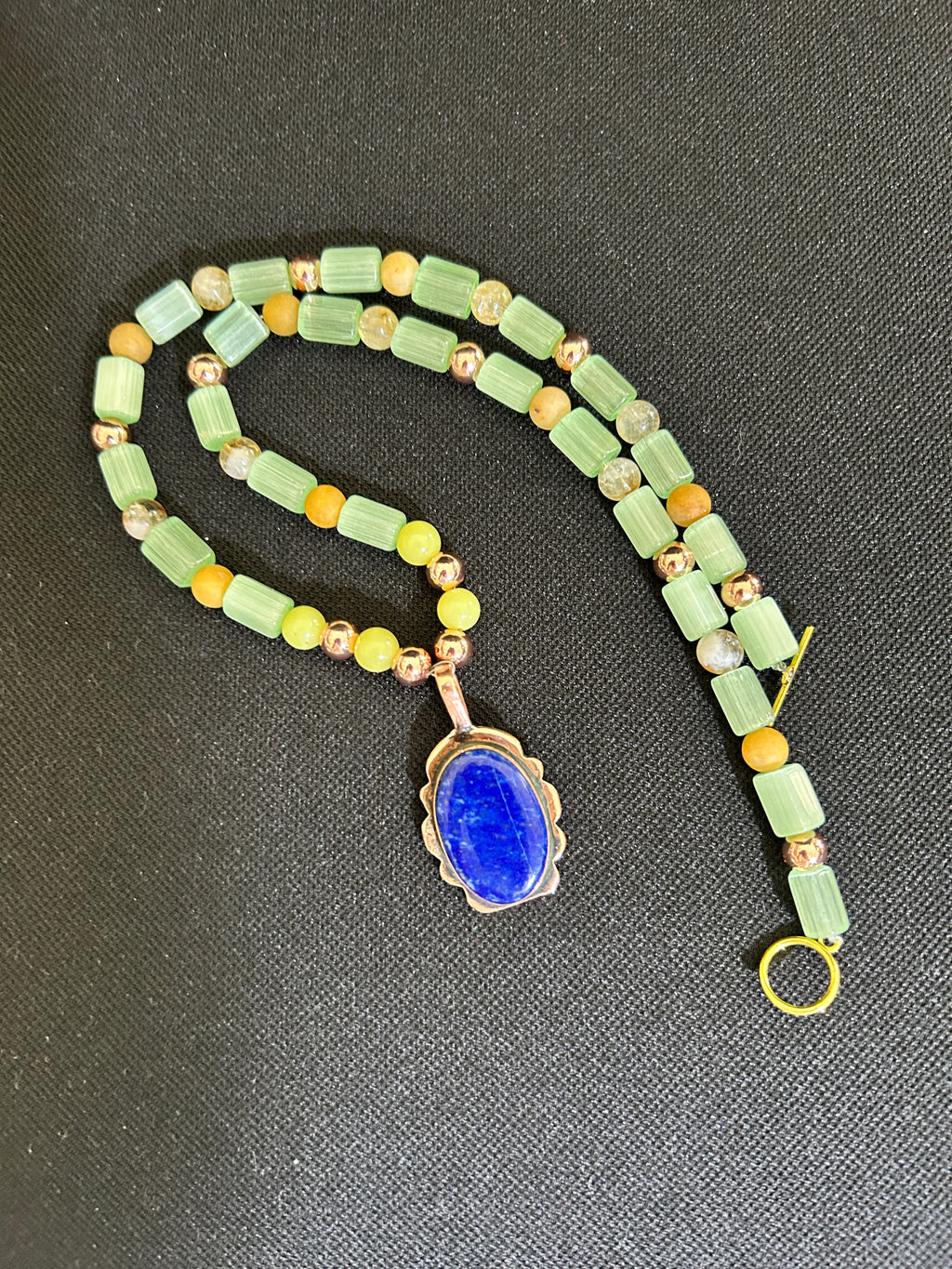 No. 54 – Sea Glass Forest – 22" Necklace