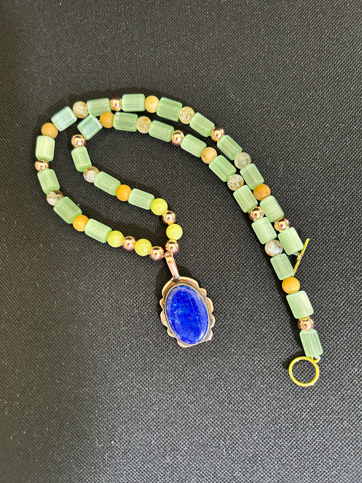 No. 54 – Sea Glass Forest – 22" Necklace