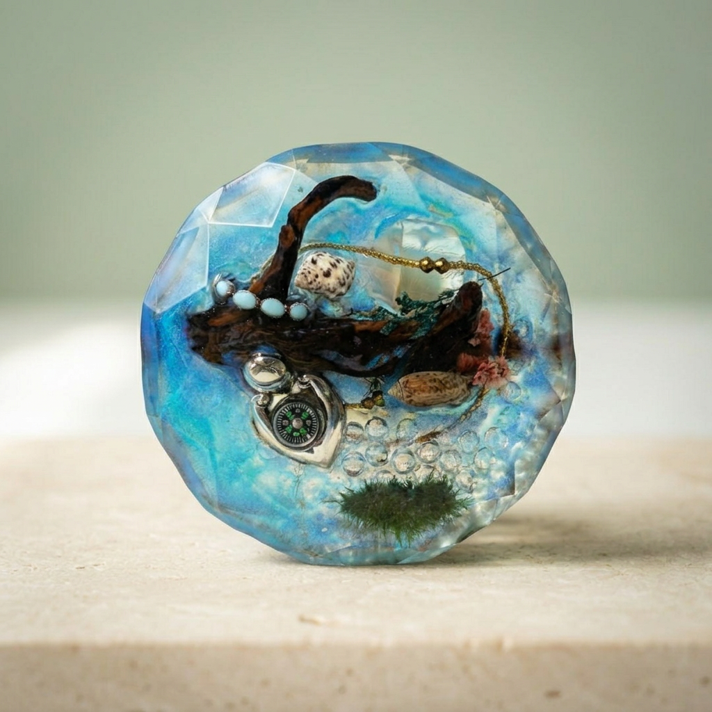 No. 73 – Mariner’s Cove | Miniature Worlds Paperweight