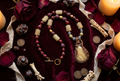 No. 49 Crimson Earth & Copper necklace atmospheric styling